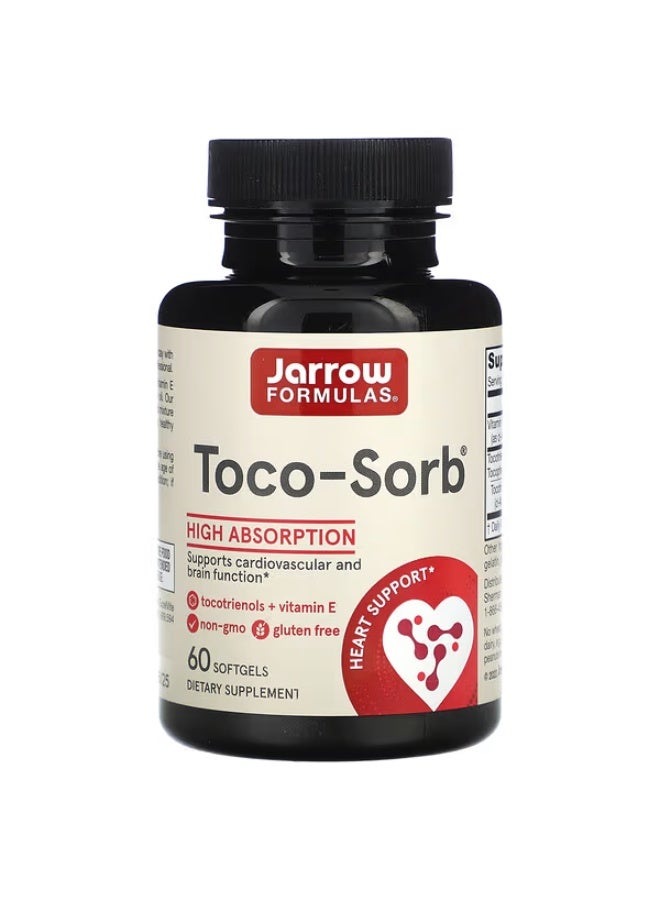 Jarrow Formulas, Toco-Sorb, 60 Softgels